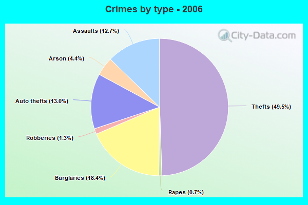 Crimes by type - 2006