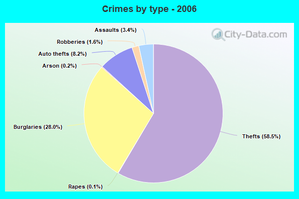 Crimes by type - 2006