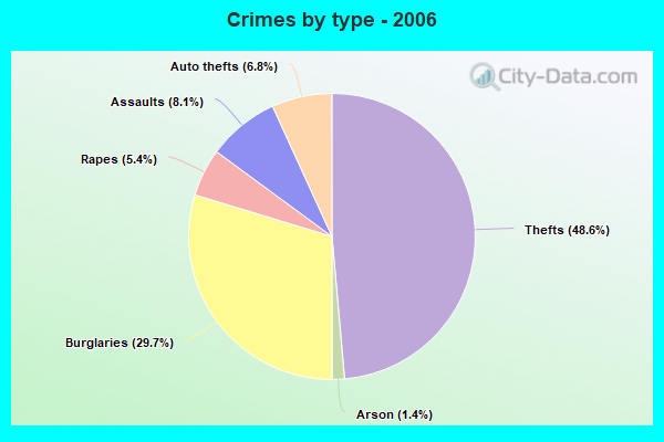 Crimes by type - 2006