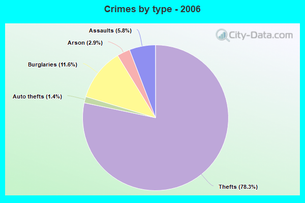 Crimes by type - 2006