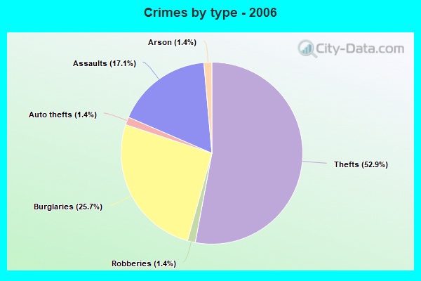 Crimes by type - 2006