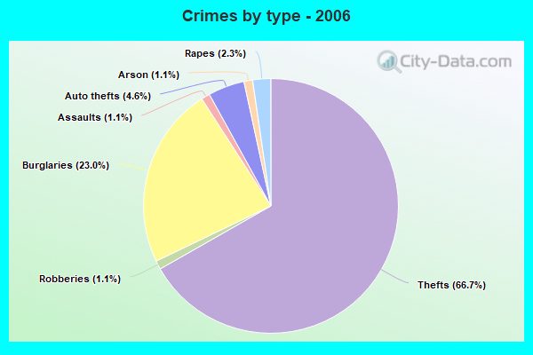 Crimes by type - 2006