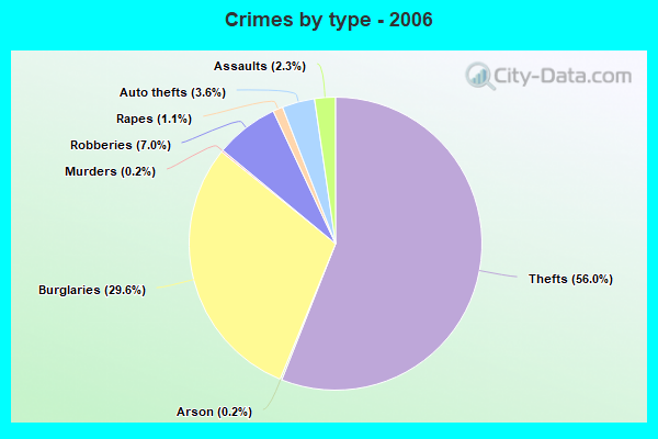 Crimes by type - 2006