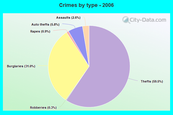 Crimes by type - 2006