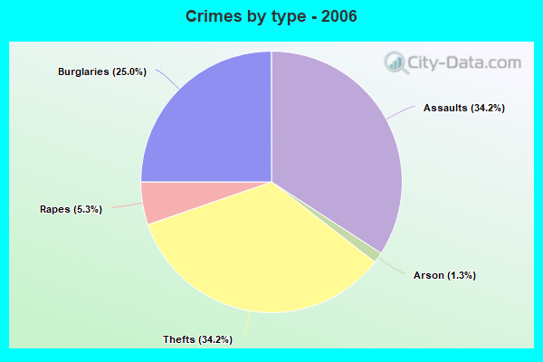 Crimes by type - 2006