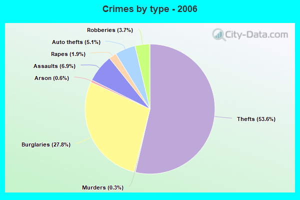 Crimes by type - 2006