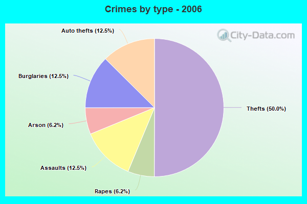 Crimes by type - 2006