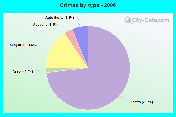 Crimes by type - 2006