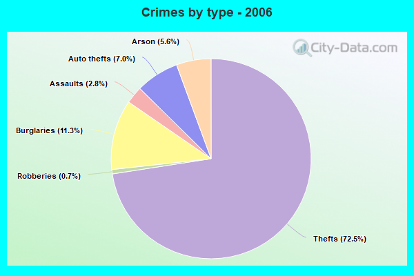 Crimes by type - 2006