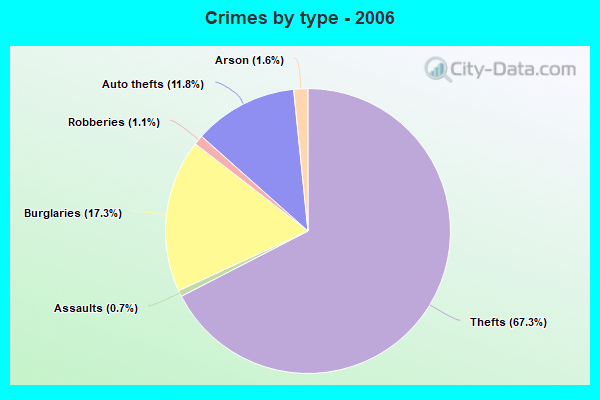 Crimes by type - 2006