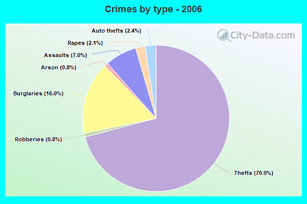 Crimes by type - 2006