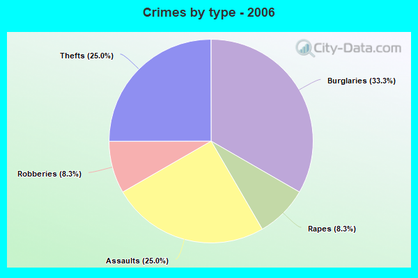 Crimes by type - 2006