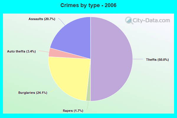 Crimes by type - 2006