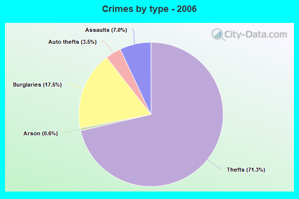 Crimes by type - 2006