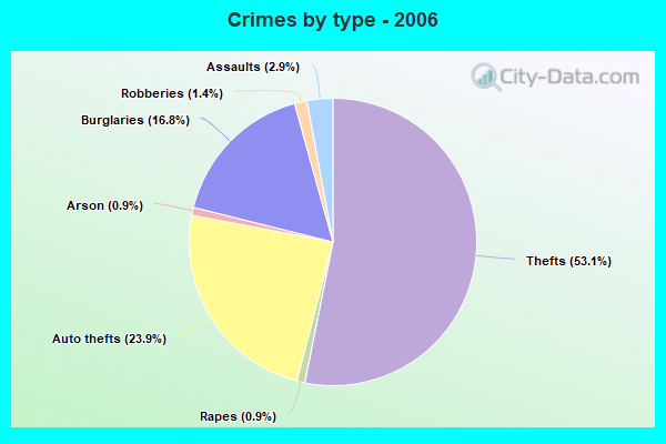 Crimes by type - 2006