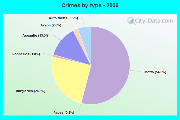 Crimes by type - 2006