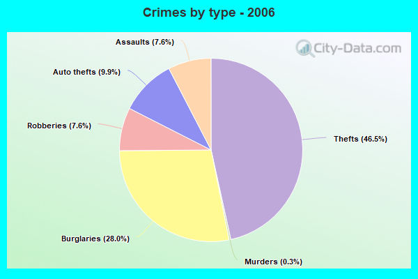 Crimes by type - 2006