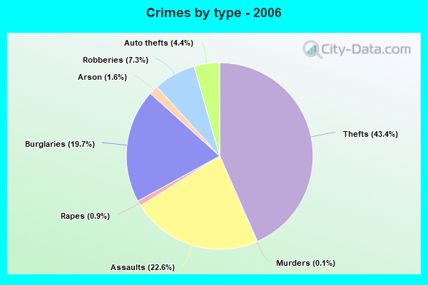 Crimes by type - 2006