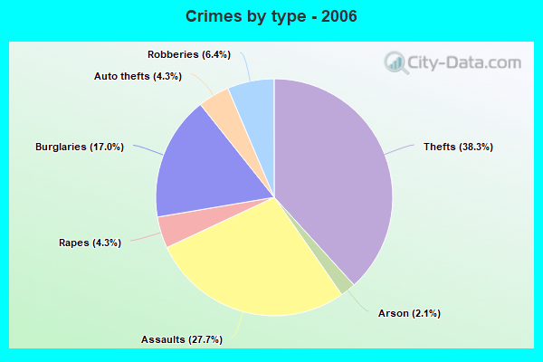 Crimes by type - 2006