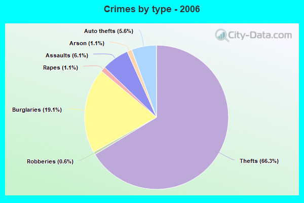 Crimes by type - 2006