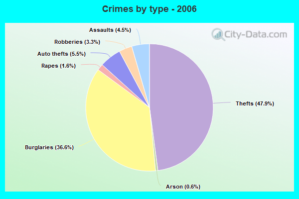 Crimes by type - 2006