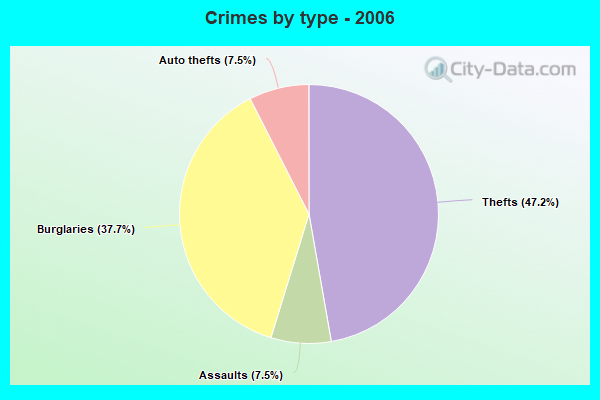 Crimes by type - 2006