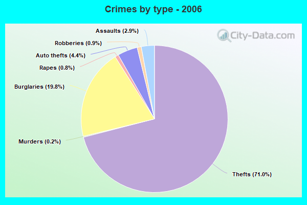 Crimes by type - 2006