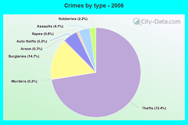 Crimes by type - 2006