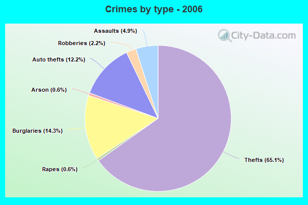 Crimes by type - 2006