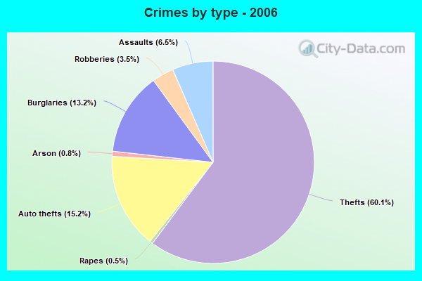 Crimes by type - 2006