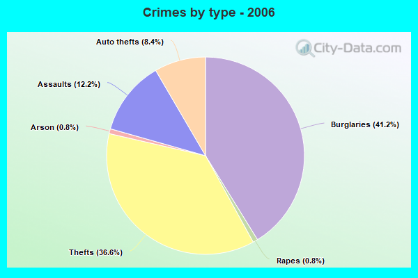 Crimes by type - 2006