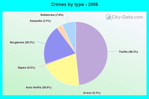 Crimes by type - 2006