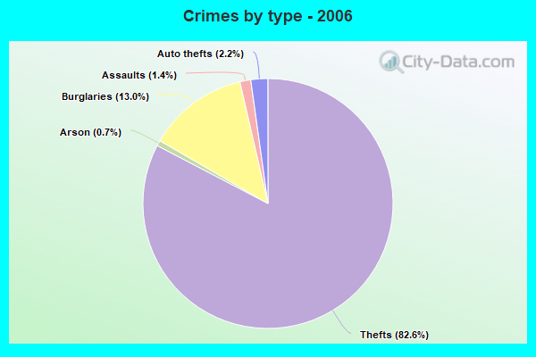 Crimes by type - 2006