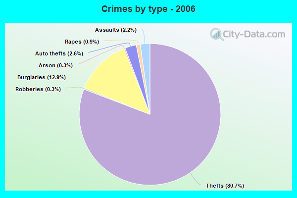 Crimes by type - 2006