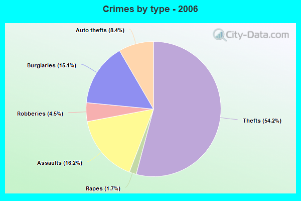 Crimes by type - 2006