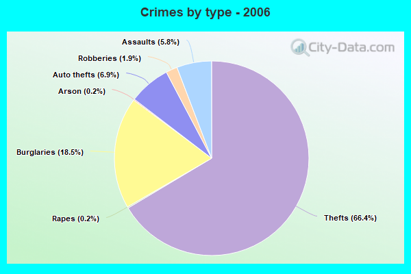 Crimes by type - 2006