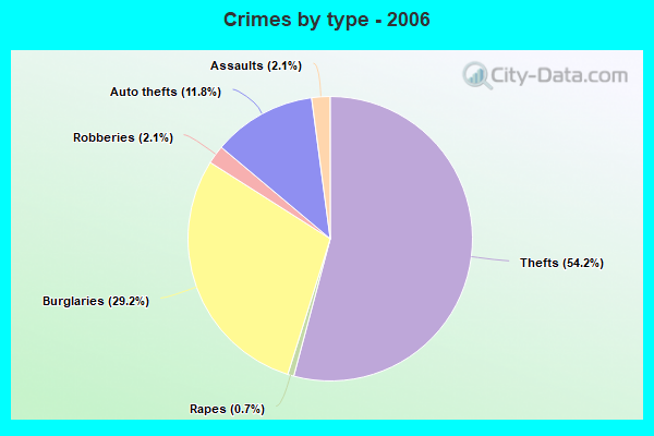 Crimes by type - 2006