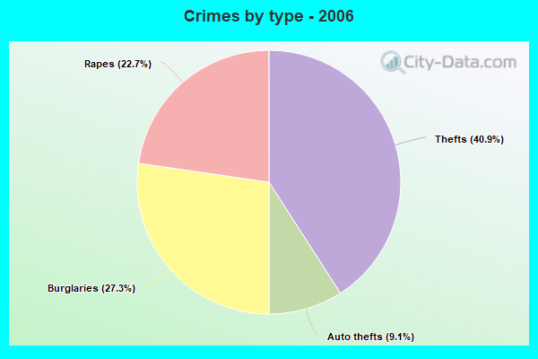 Crimes by type - 2006