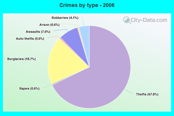 Crimes by type - 2006