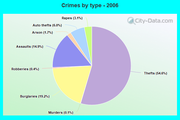 Crimes by type - 2006