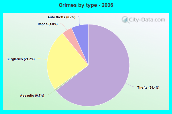 Crimes by type - 2006