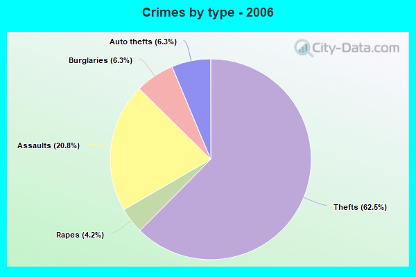 Crimes by type - 2006