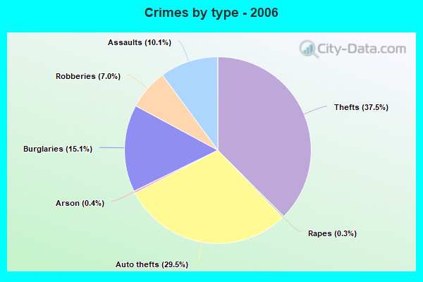 Crimes by type - 2006