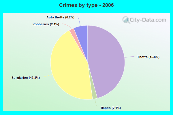 Crimes by type - 2006