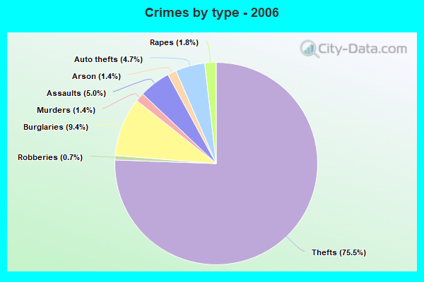 Crimes by type - 2006