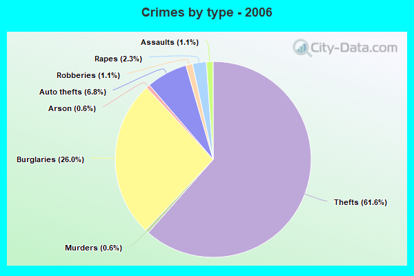 Crimes by type - 2006