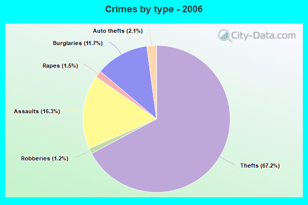 Crimes by type - 2006