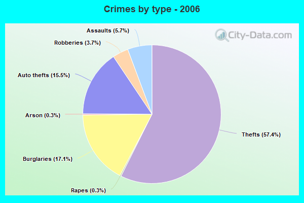 Crimes by type - 2006