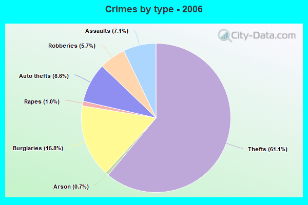 Crimes by type - 2006