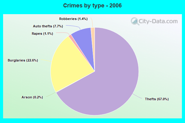 Crimes by type - 2006